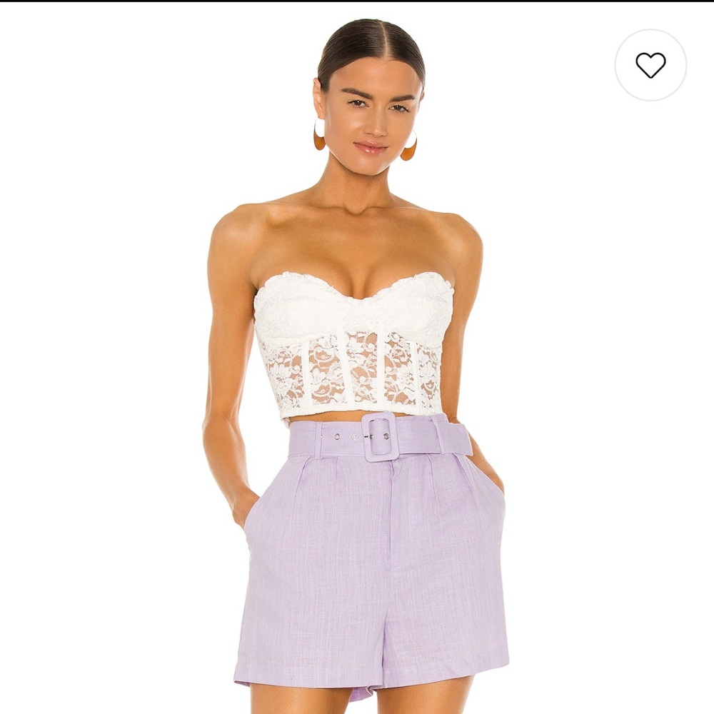 Bardot White Lace Top